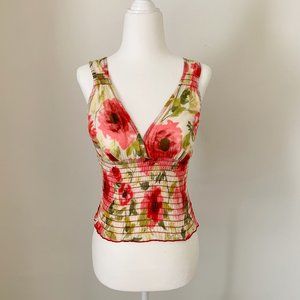 Y2K Floral Cotton Tank Top